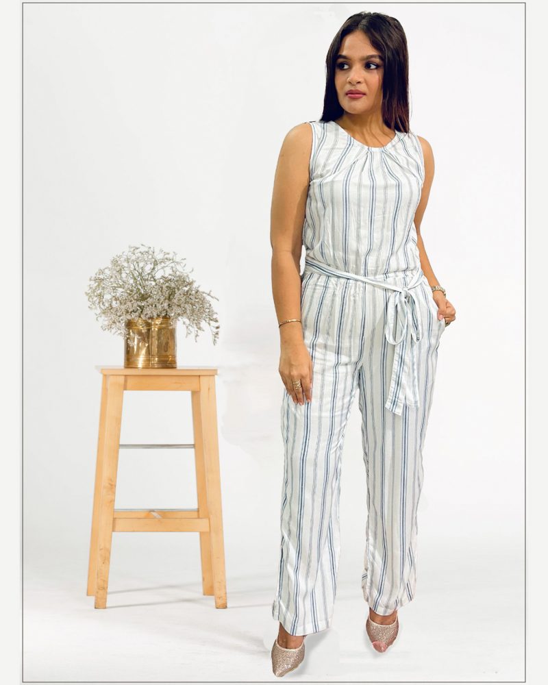 Long Jumpsuit white Color